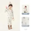 Nuevo Conjunto de Pijamas Térmicos Divididos de Algodón para Bebés Niños y Niñas Ropa de Casa Cálida Otoño e Invierno Clase A