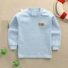 Ropa interior de algodón para bebé, cálida, para hombre y mujer, primavera e invierno, top de manga larga, ropa interior, algodón de color para bebé, ropa de otoño para niños