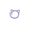 Marcadores de Ponto de Liga Leve Pintados Orelhas de Gato Coloridas Marcadores de Ponto Formato de Gato Desenho Animado Ferramentas de Tricô DIY Anéis de Ponto