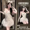 Lencería sexy Lubai, disfraz de conejita sexy para juegos de rol con corsé de ballena, atuendo caliente y apasionado de deseo puro