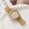 Versión Coreana de Relojes para Pareja Transfronterizos de Celebridad de Internet al por Mayor Caja de Aleación con Diamante Rojo Temperamento Relojes para Hombre y Mujer Moda Relojes de Cuarzo