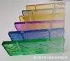 Tijolos de Vidro Colorido Cristal K9 Ultra-Branco Tela de Aço Inoxidável Ondulada Sólida Perfurada Parede Tijolos Transparentes de Cristal de Gelo Dupla Face