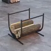 Nuevo Estante de Hierro para Leña Estante de Madera Estante para Madera Adorno de Chimenea Herramientas de Decoración Estante de Almacenamiento de Madera Estante de Almacenamiento Pila