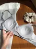 Ropa Interior Cómoda Sin Costuras de Sensación Nude para Mujer, Realce Pequeño de Pecho, Sin Aros, Estilo Dulce Japonés, Sujetador Delgado con Lazo
