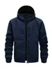 Chaqueta con capucha de marca nueva y moderna para primavera y otoño de 2026, Ropa de trabajo personalizada para exteriores para hombre, Abrigo cortavientos de estilo japonés de corte holgado