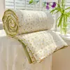 Colcha de Verano Tradicional Lavable de Algodón Nube, Colcha de Verano de Hilo Tipo Nube, Colcha para Aire Acondicionado, Colcha Fina de Verano Doble para Dormitorio de Estudiante