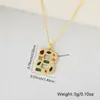 Europa y Estados Unidos venta caliente transfronteriza collar con colgante de 26 letras inglesas cobre microincrustado circonita accesorios diy colgante al por mayor