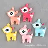 Accesorios Pegamento Crema Ciervo Dibujo Animado Resina Zapatos con Agujeros DIY Funda para Teléfono Animal Accesorios de Ciervo Sika Material de Parche