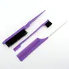 Conjunto Multifuncional para Styling de Cabelo: Pente de Cauda Fina, Pente para Desfiar, Escova para Sobrancelhas, Ferramentas de Styling para Penteados de Noite e Maquiagem de Beleza