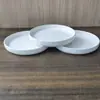 Plato de Cerámica Blanco Puro Simple Estilo Japonés para el Hogar de Alto Valor Tendencia Plato Plano Plato de Cena Plato Hondo Grueso Plato para Cocinar y Servir