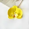 Orquídea Phalaenopsis Flor Artificial Phalaenopsis Cabeza de Flor Grande 9cm Cabeza de Flor Phalaenopsis Recuerdos para Bodas y Fiestas Decoración DIY Regalo