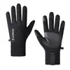 Luvas de Ciclismo de Inverno para Homens, Luvas Flip-Top de Dois Dedos, Forradas com Lã, Quentes, Resistentes à Água, Antiderrapantes, Luvas para Esportes ao Ar Livre com Tela Sensível ao Toque