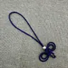 Xiangfei 2M15B-2 corda trançada artesanal com nó de orelha dupla, estilo fresco e simples, adequada para roupas infantis, decoração de bolsa, pingente de celular em acrílico