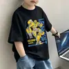 Camiseta de Manga Corta para Niños Verano 2026 Nuevo Estilo para Niños Mayores, Top Delgado de Dibujos Animados Fresco y Moderno para Niños