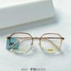 A Nova Armação de Óculos Moda Super B Titânio Moldura Quadrada Xiaohongshu Pode Ser Equipada com Lentes para Miopia Estudantes Homens e Mulheres IP Celebridade da Internet Galvanoplastia