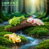 Novo produto transfronteiriço: Figurinha realista de lagarto hexagonal, acessórios DIY, ornamentos para paisagem em miniatura, modelo realista de réptil