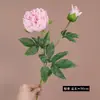 Flores de Peônia Artificiais Estilo Chinês com Toque Luxuoso, Hidratantes, Lótus de 2 Cabeças, Materiais de Flores Artificiais, Decorações para Sala de Estar, Enfeites, Fotografia