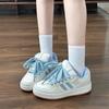 Zapatos Blancos de Aspecto Elegante 2025 para Mujer, Zapatos de Pan Versátiles Retro Estilo Coreano de Nicho, Zapatos Casuales de Moda Nacional, Zapatos Deportivos para Patineta