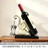 Enfeite de porta-vinho de elefante para hall de entrada, sala de estar, aparador; alta estética, decoração de casa de luxo leve; presente de inauguração atacado
