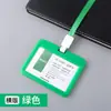 Directo de fábrica portatarjeta de trabajo transparente de doble cara portatarjeta de plástico para estudiante para autobús credencial de identificación para empleado para feria comercial