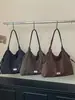 Bolsa de Ombro Grande Capacidade Estilo Coreano Transfronteiriça para Mulheres, Nova Coleção Outono/Inverno 2026, Design Casual Plissado, Bolsa Tote Estilosa com Alto Apelo Estético