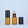 Perfume de fábrica em estoque frasco roll-on 3ml 10ml frasco de óleo marrom 5ml frasco de vidro com esfera