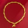Pulseira de bambu lixado textura simples alta qualidade luxo leve joias estilo chinês festival arranha-céu feriado presente fábrica atacado