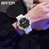 Sanda El Reloj Electrónico Más Vendido Despertador Reloj Multifuncional para Estudiantes de Secundaria y Preparatoria Tendencia de Moda Impermeable Transparente Reloj Personalizado
