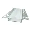 Luz Linear de LED com Acabamento Cinza, Canaleta de Alumínio 40 de Largura 13 de Altura, Luz Linear de Liga de Alumínio para Sala de Estar, Carcaça de Canaleta de Alumínio