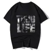 Camisetas 2Pac Thug Life Tupac Shakur Hombres Moda Camisa de Verano