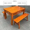 Mesa Cuadrada Amplia y Alta Estilo Chino Ocho Inmortales para el Hogar de Madera Maciza, Juego de Mesa Cuadrada Grande Estilo Antiguo Dinastías Ming y Qing