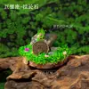 Piedra Cruda de Cristal Natural Transfronteriza Signos del Zodiaco Doce Estacas de Madera Adornos Creativos DIY Decoraciones de Micro-Paisaje de Escritorio Venta al por Mayor