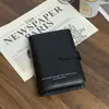 Venta al por mayor en stock de cuadernos de hojas sueltas tamaño A6, blocs de notas, cuadernos de tarjetas perforadas, cuadernos de hojas sueltas, cuadernos simples con encuadernación de cuero con impresión de logotipo