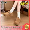 Sapatos super estilosos e modernos, mocassins, sapatos estilo Birkenstock para mulheres, novos sapatos Birkenstock de sola grossa para aumentar a altura, outono-verão 2026