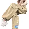 Nuevos Pantalones Cargo de Seda Helada de Secado Rápido 2025 para Mujer, Pantalones de Senderismo Leggings Finos de Cintura Alta con Cordón, Pantalones Deportivos Harem Americanos
