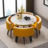 Mesa de Negociação e Conjunto de Cadeiras para Recepção de Luxo Leve Mesa Redonda Pequena de Celebridade da Internet Mesa de Conferência de Escritório Mesa e Cadeiras para Reunião de Loja e Jantar de Convidados
