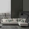 Sofá de Tela Nórdico para Apartamentos Pequeños y Medianos, Combinación Moderna Minimalista para Sala de Estar, Sofá Esquinero en L de Látex Minimalista Italiano
