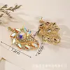 Pendientes Retro Exagerados de Lujo Accesible Transfronterizos Europeos y Americanos de Aleación Diamante Cristal Largo Versátiles Joyería para Orejas 2024