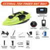 Barco Cebo Luminoso Sonda de Peces con Posicionamiento GPS y Retorno Automático Barco Cebo con Control Remoto de 500m para Alimentar y Enganchar Peces