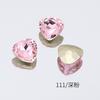 Accesorios para Uñas Dongzhou Colección Rosa Oscuro Fondo Puntiagudo Vidrio K9 de Alta Calidad Mariposa Diamante Grande Brillante Estilo Popular de Celebridad de Internet