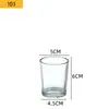 Copo de Vidro Transparente Simples para Vela de Aromaterapia Vazio Copo Jarra para Vela DIY Suporte de Vela para Casa Hotel Cera de Soja Vidro