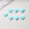 Perla de Imitación Color Macarrón Corazón Rosa Joyería para Uñas Accesorios para Uñas Portátiles Funda para Teléfono Celular Accesorios Pequeños DIY