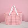 Cesta de Baño Portátil Cesta de Baño Artículos de Aseo Dormitorio Estudiantil Lindo Baño Baño Azul Cesta de Almacenamiento para Baño