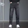 Jeans para hombre de comercio exterior transfronterizo 2026 primavera y otoño nuevos pantalones rectos elásticos estilo coreano modernos versátiles casuales