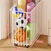 Cesta de Armazenamento para Tapete de Yoga Doméstica com Rodas Removível Multifuncional Rack de Armazenamento para Equipamentos de Fitness Racket de Badminton