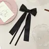 Grampo de Cabelo Laço de Fita para Meninas Estilo Coreano Simples Versátil Meio-Preso Acessórios de Cabelo