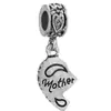 Pulsera Pandora cuentas sueltas Torre Eiffel diy aleación forma de corazón agujero grande cuentas accesorios de joyería fábrica venta al por mayor