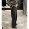 ¡Moda coreana de alta gama! El sueño de la figura en forma de pera: súper adelgazantes, corte curvo, tiro alto, versátiles, jeans de largo hasta el suelo para otoño