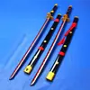 Accesorios de cosplay de anime Hoja de bambú Funda de ABS Cuchillo de Sauron Flujo de tres cuchillos Tai knife One Piece Morado Yan magia sin hoja abierta