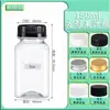 250ml.350ml Botella Cuadrada Grado Alimenticio PET Transparente Cuadrada Botella de Plástico Botella Desechable para Bebidas con Tapa